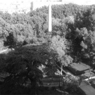 Jardín circular Obelisco