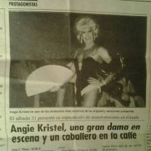 Angy Kristel. y su espectáculo "Las Estrellas Traen Cola" en el periódico Fuenlabrada.
